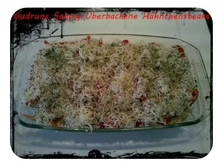 Rezept: Geflügel: Sahnig-überbackene Hähnchenminutensteaks mit Paprikagemüse Bild Nr. 10 Geflügel: Sahnig-überbackene Hähnchenminutensteaks mit Paprikagemüse - Rezept - Bild Nr. 10