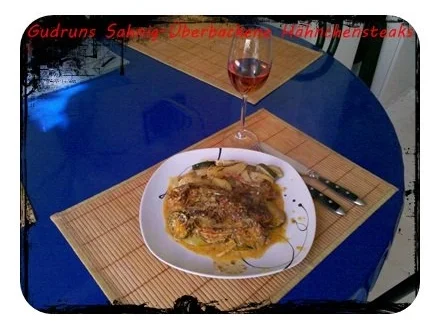 Rezept: Geflügel: Sahnig-überbackene Hähnchenminutensteaks mit Paprikagemüse Bild Nr. 15 Geflügel: Sahnig-überbackene Hähnchenminutensteaks mit Paprikagemüse - Rezept - Bild Nr. 15