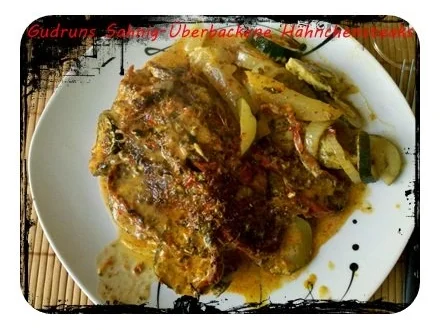 Rezept: Geflügel: Sahnig-überbackene Hähnchenminutensteaks mit Paprikagemüse Bild Nr. 16 Geflügel: Sahnig-überbackene Hähnchenminutensteaks mit Paprikagemüse - Rezept - Bild Nr. 16