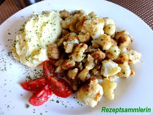 Gemüse:   BLUMENKOHL paniert - Rezept