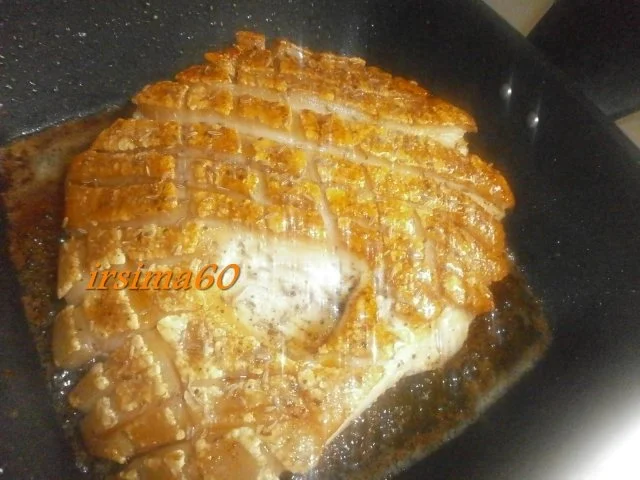 Spanferkelkeule mit Honigkruste - Rezept - Bild Nr. 5