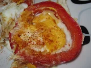Spiegelei in Paprika-Nest süß-sauer-scharf - Rezept