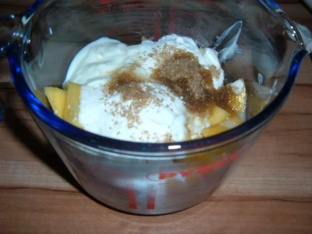 Rezept: Eis : Nektarine Sahneeis mit Pinacolada Bild Nr. 3 Eis : Nektarine Sahneeis mit Pinacolada - Rezept - Bild Nr. 3