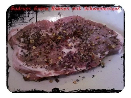 Fleisch: Hawaianisches Nackensteak gebettet in grünen Bohnen - Rezept - Bild Nr. 2