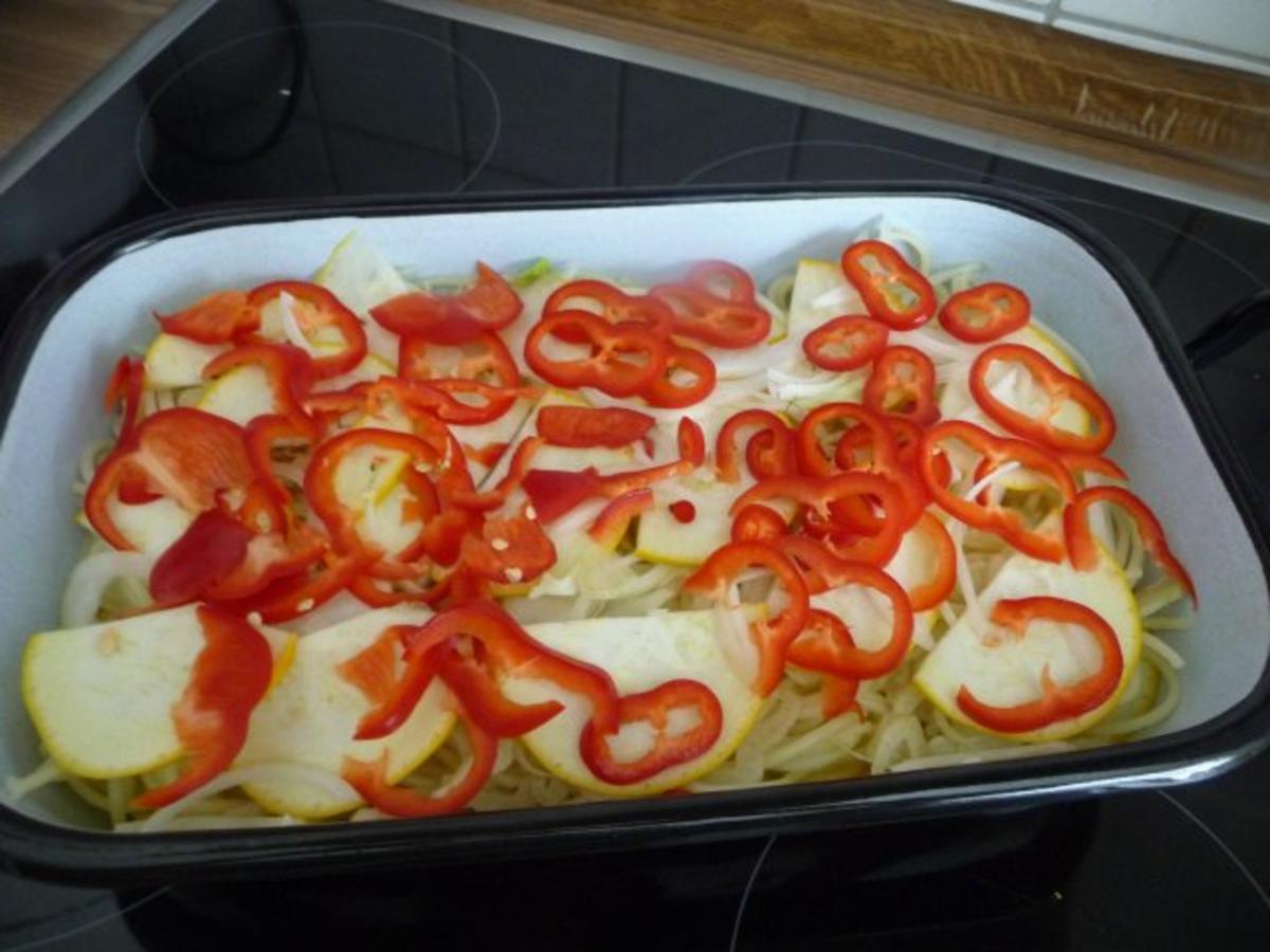 Fleischlos : Spaghettiauflauf mit Gemüse - Rezept - Bild Nr. 6