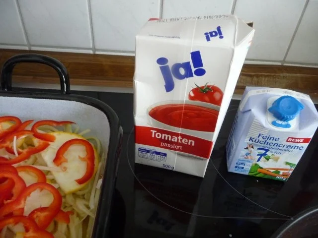 Rezept: Fleischlos : Spaghettiauflauf mit Gemüse Bild Nr. 7 Fleischlos : Spaghettiauflauf mit Gemüse - Rezept - Bild Nr. 7