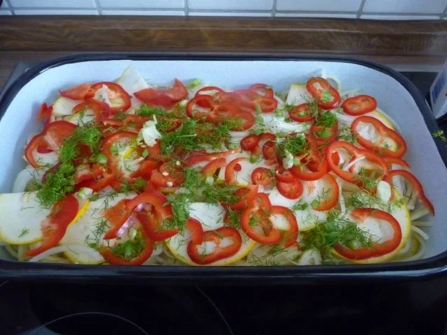 Rezept: Fleischlos : Spaghettiauflauf mit Gemüse Bild Nr. 10 Fleischlos : Spaghettiauflauf mit Gemüse - Rezept - Bild Nr. 10