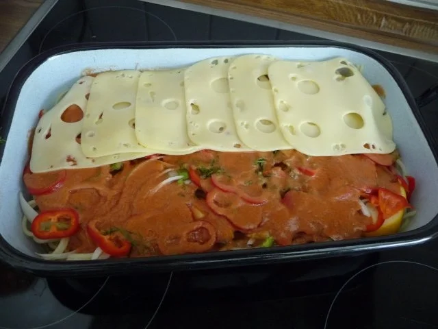 Rezept: Fleischlos : Spaghettiauflauf mit Gemüse Bild Nr. 13 Fleischlos : Spaghettiauflauf mit Gemüse - Rezept - Bild Nr. 13