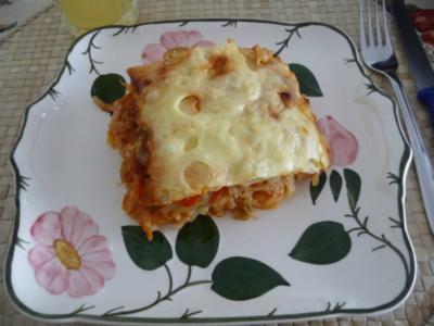 Fleischlos : Spaghettiauflauf mit Gemüse - Rezept