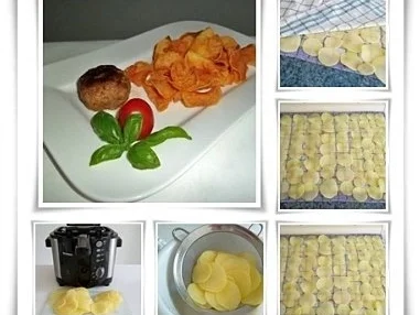 Kartoffelchips aus der Fritteuse - Rezept - Bild Nr. 2