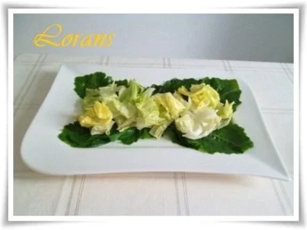 Rezept: Eisbergsalat auf Kohlrabi Blättern mit Thunfisch und …. Bild Nr. 8 Eisbergsalat auf Kohlrabi Blättern mit Thunfisch und …. - Rezept - Bild Nr. 8