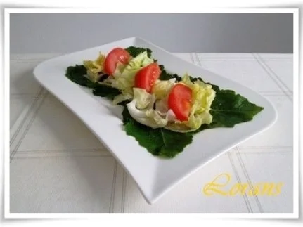 Rezept: Eisbergsalat auf Kohlrabi Blättern mit Thunfisch und …. Bild Nr. 9 Eisbergsalat auf Kohlrabi Blättern mit Thunfisch und …. - Rezept - Bild Nr. 9