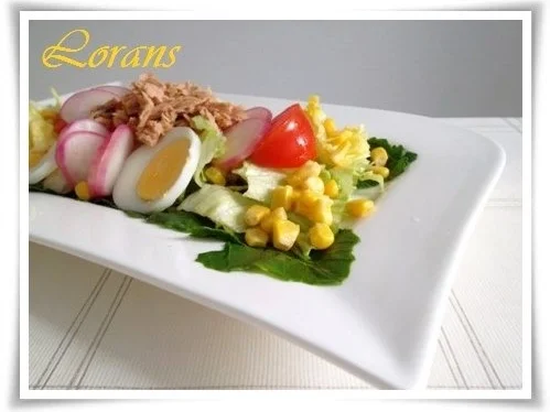 Rezept: Eisbergsalat auf Kohlrabi Blättern mit Thunfisch und …. Bild Nr. 12 Eisbergsalat auf Kohlrabi Blättern mit Thunfisch und …. - Rezept - Bild Nr. 12