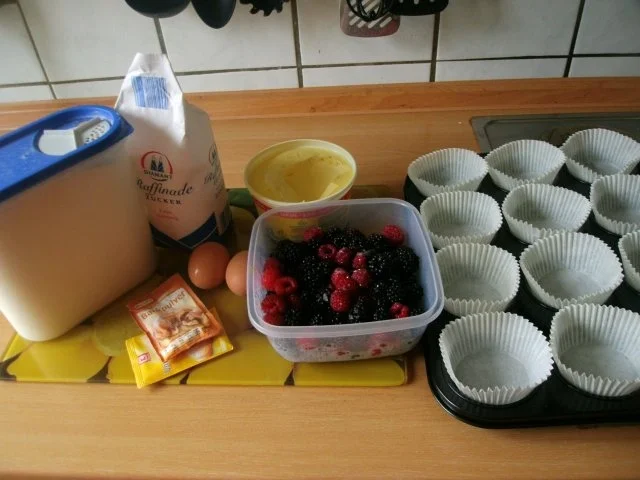 Himbeerige - Brombeer Muffins - Rezept - Bild Nr. 2