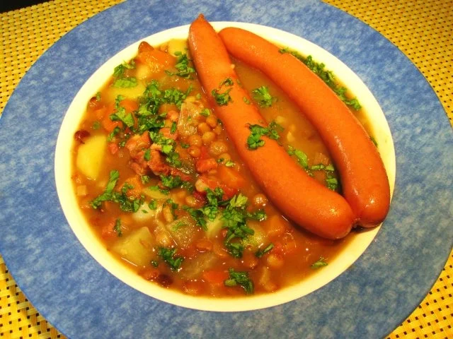Linsengericht mit viel Gemüse - Rezept