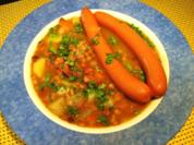 Linsengericht mit viel Gemüse - Rezept