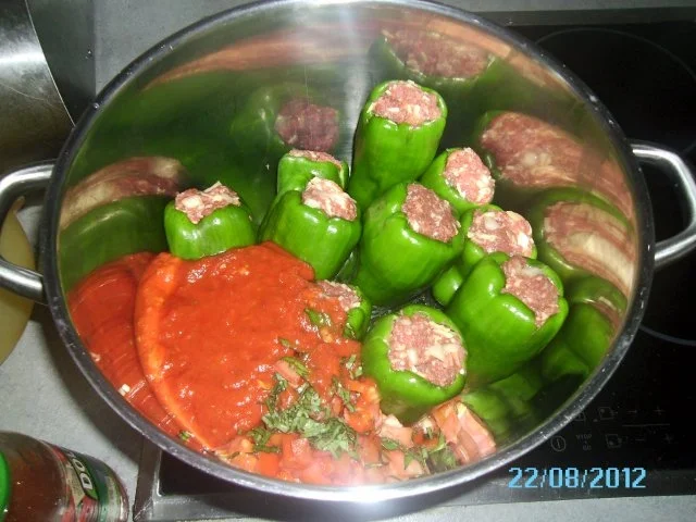 Rezept: Gefüllte Paprika mit Kartoffelpüree Bild Nr. 13 Gefüllte Paprika mit Kartoffelpüree - Rezept - Bild Nr. 13