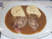 Rouladen mit Hackfleisch und Käse gefüllt - Rezept
