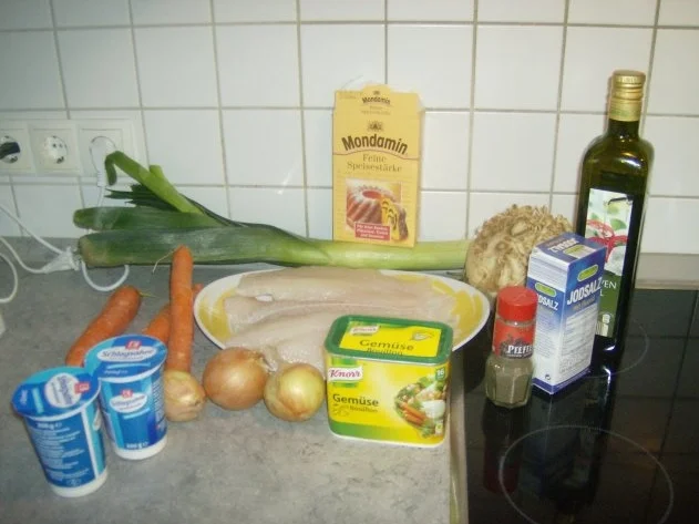 Pangasiusfilet in Gemüsesahnesoße - Rezept - Bild Nr. 2