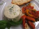 Käse: Parmesan-Panna Cotta mit Lauch und Ofengemüse - Rezept