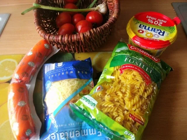 Tomaten - Käse- Wurstnudeln - Rezept - Bild Nr. 3