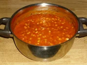 schnelles scharfes Bohnengulasch - Rezept