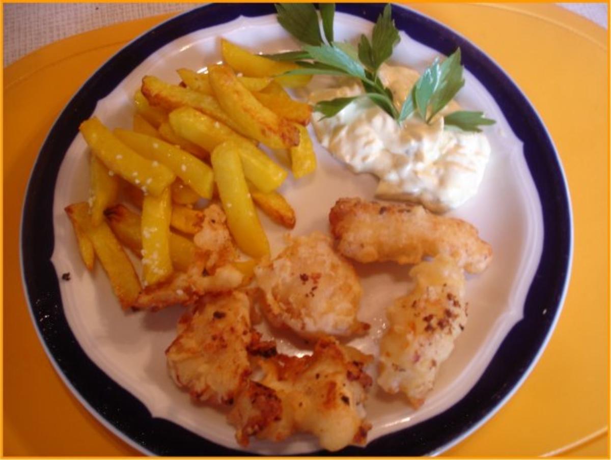 Kibbelinge asiatisch mit Remoulade und Pommes frites - Rezept von MausVoh