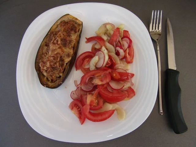 Auberginen 2. Dieter´s Art - Rezept