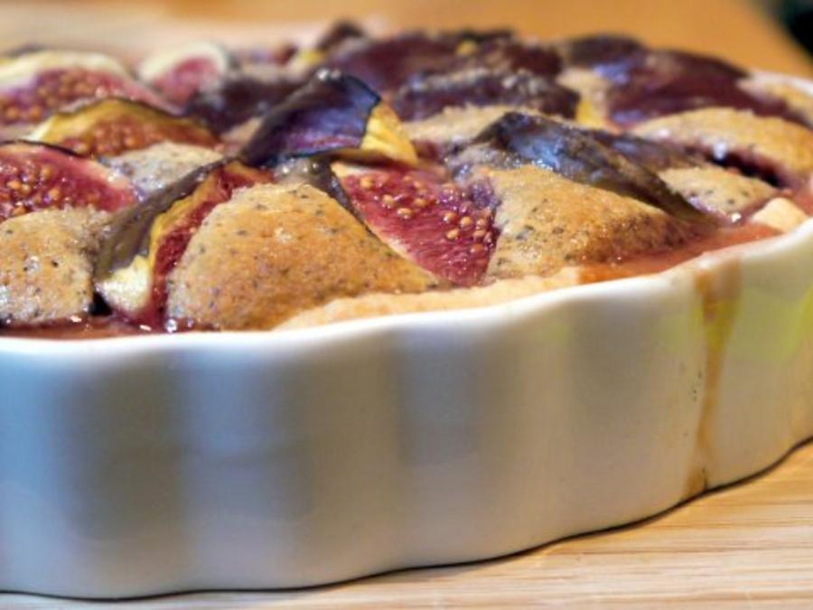 Tarte mit frischen Feigen - einfach - 246 kcal/100g
