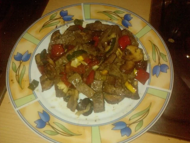 Rezept: Die Frisch - von - der - Leber - weg - Pfanne - oder - Heiße - Bunte - Asia - Leberpfanne Die Frisch - von - der - Leber - weg - Pfanne - oder - Heiße - Bunte - Asia - Leberpfanne - Rezept