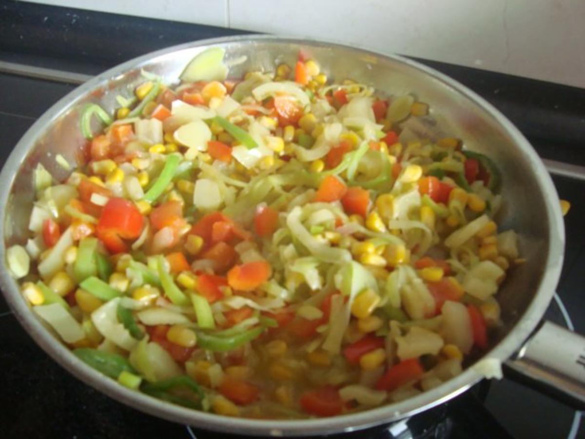 Lauch-Paprika-Mais-Gemüse - Rezept - Bild Nr. 7