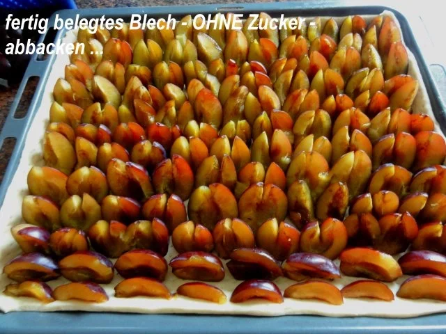 Rezept: Hefe: ZWETSCHGENKUCHEN mit Zucker + Zimt Bild Nr. 5 Hefe: ZWETSCHGENKUCHEN mit Zucker + Zimt - Rezept - Bild Nr. 5