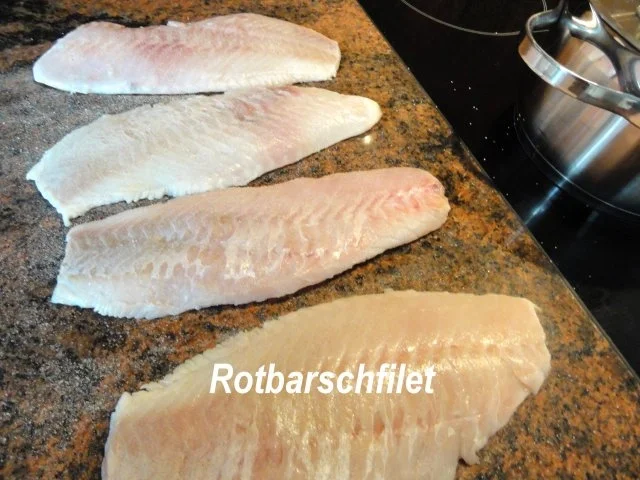 Rezept: Fisch: ROTBARSCHFILET an Weißwein-Sauce Bild Nr. 3 Fisch: ROTBARSCHFILET an Weißwein-Sauce - Rezept - Bild Nr. 3