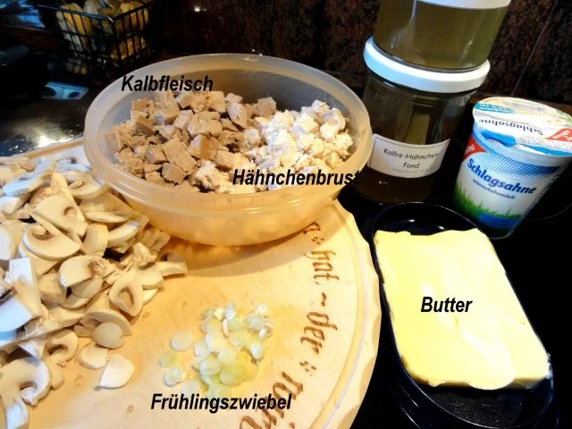 Rezept: Fleisch: RAGOUT FIN in Blätterteigpastete Bild Nr. 2 Fleisch: RAGOUT FIN in Blätterteigpastete - Rezept - Bild Nr. 2