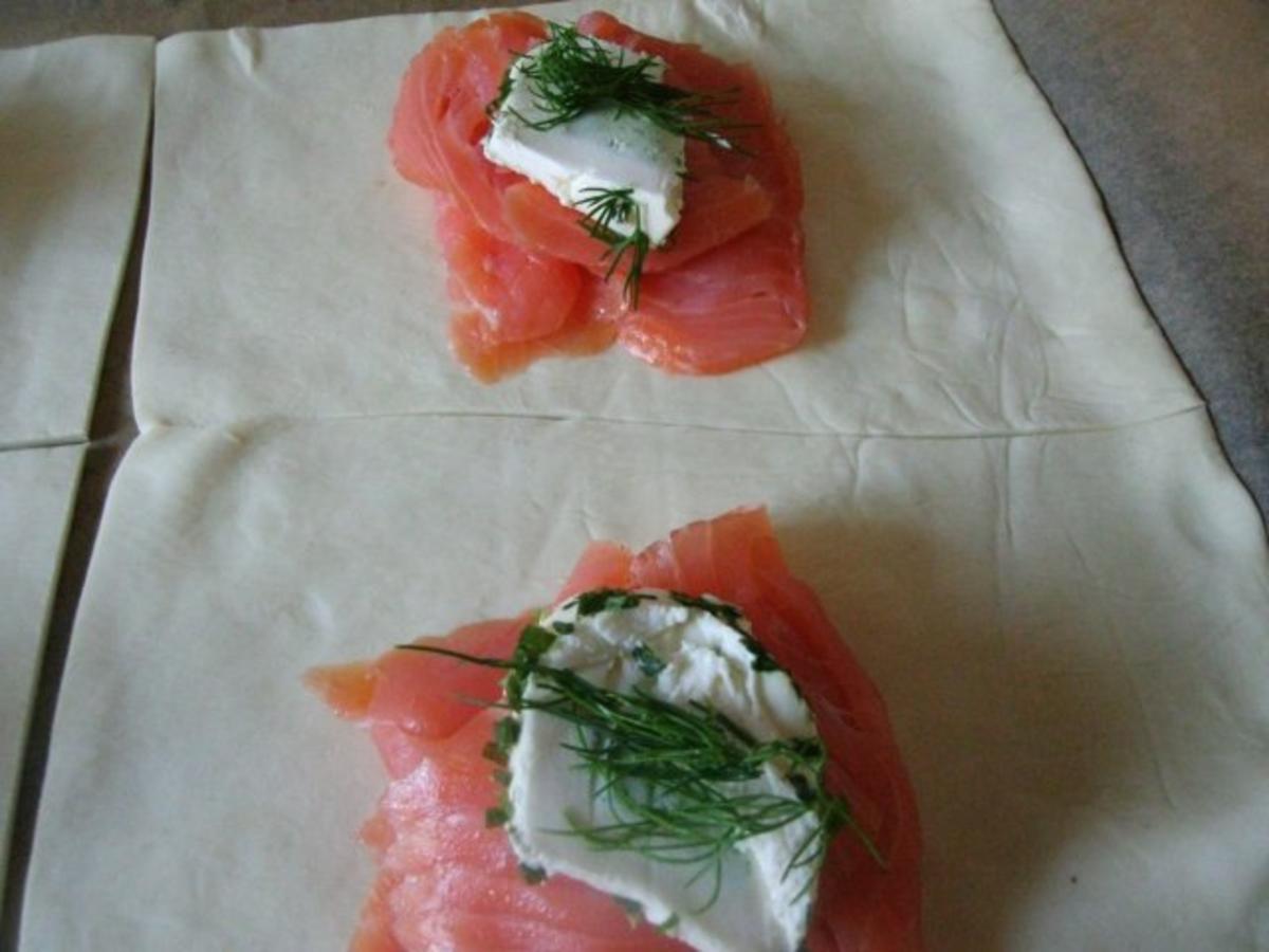 2 erlei Lachs in Blätterteig - Rezept - Bild Nr. 4