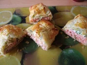 2 erlei Lachs in Blätterteig - Rezept