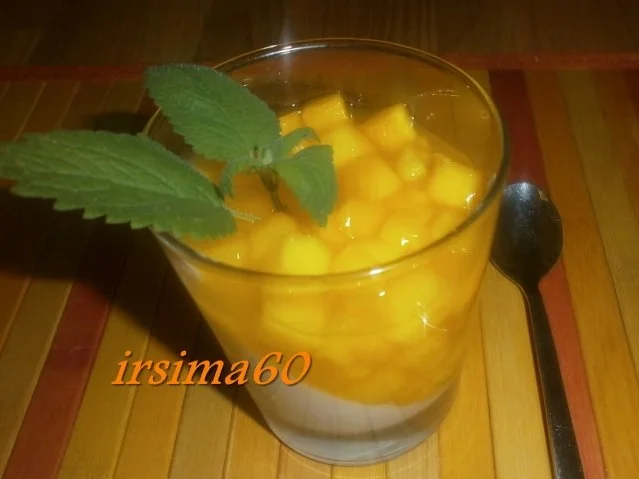 Rezept: Dessert: Kokoscreme mit Mango Bild Nr. 3 Dessert: Kokoscreme mit Mango - Rezept - Bild Nr. 3