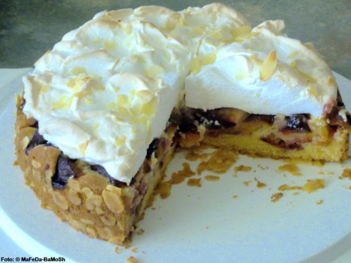 Bilder für Zwetschgen-Kuchen mit Baiser - Rezept