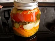 Vorrat: Buntes Gemüse sauer eingelegt - Rezept