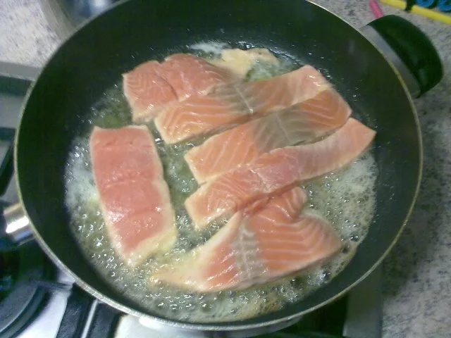 Lachs mit Räucherreis dazu Meerretich Soße - Rezept - Bild Nr. 3