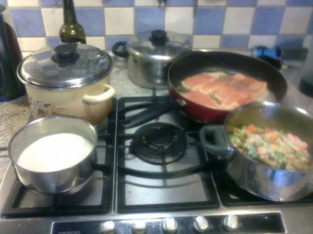 Lachs mit Räucherreis dazu Meerretich Soße - Rezept - Bild Nr. 4