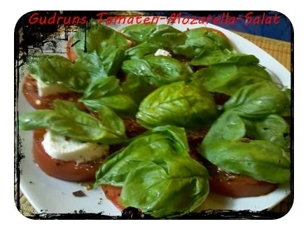 Salat: Gudrun´s Tomaten-Mozarella-Salat mit indonesischem Pfeffer Sarawak - Rezept
