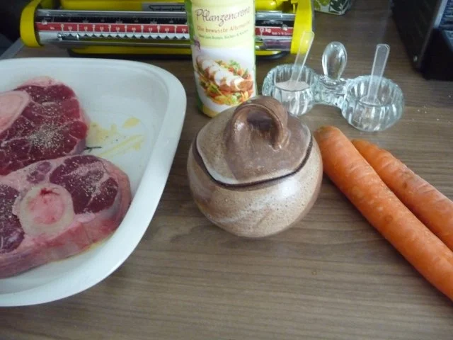 Rind : Beinscheibe mal anders...mal aus der Röhre...mit Gemüse - Rezept - Bild Nr. 5