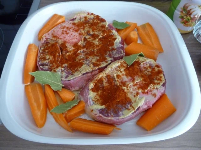Rind : Beinscheibe mal anders...mal aus der Röhre...mit Gemüse - Rezept - Bild Nr. 8