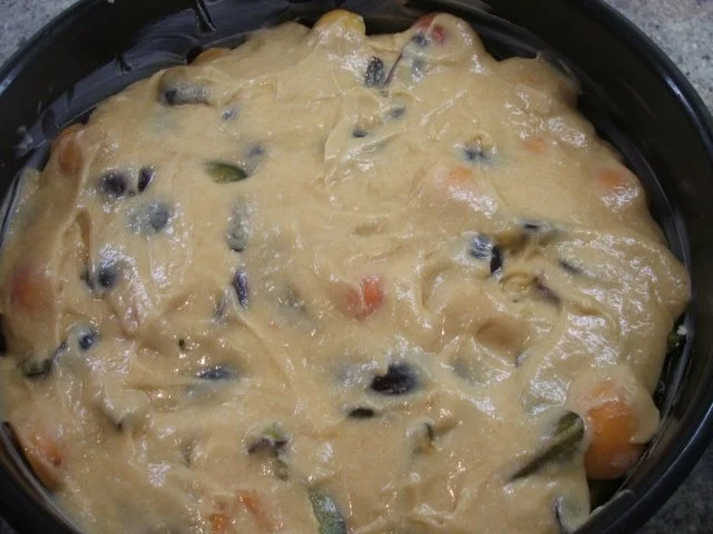 Backen: Gestürzter Pflaumen-Aprikosen-Kuchen mit Sahne - Rezept - Bild Nr. 8