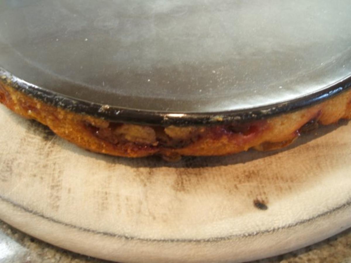 Backen: Gestürzter Pflaumen-Aprikosen-Kuchen mit Sahne - Rezept - Bild Nr. 9