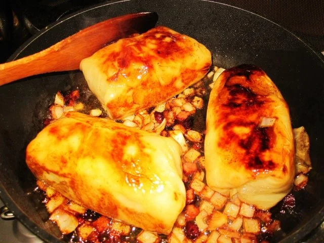 Kohlrouladen in Specksoße ... - Rezept - Bild Nr. 3