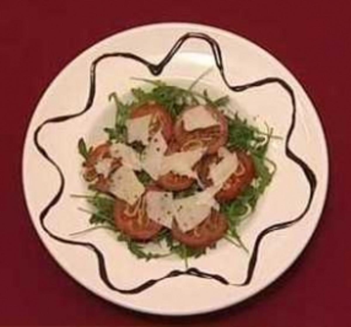 Tomaten-Carpaccio auf Rucolabett (Diana Herold) - Rezept