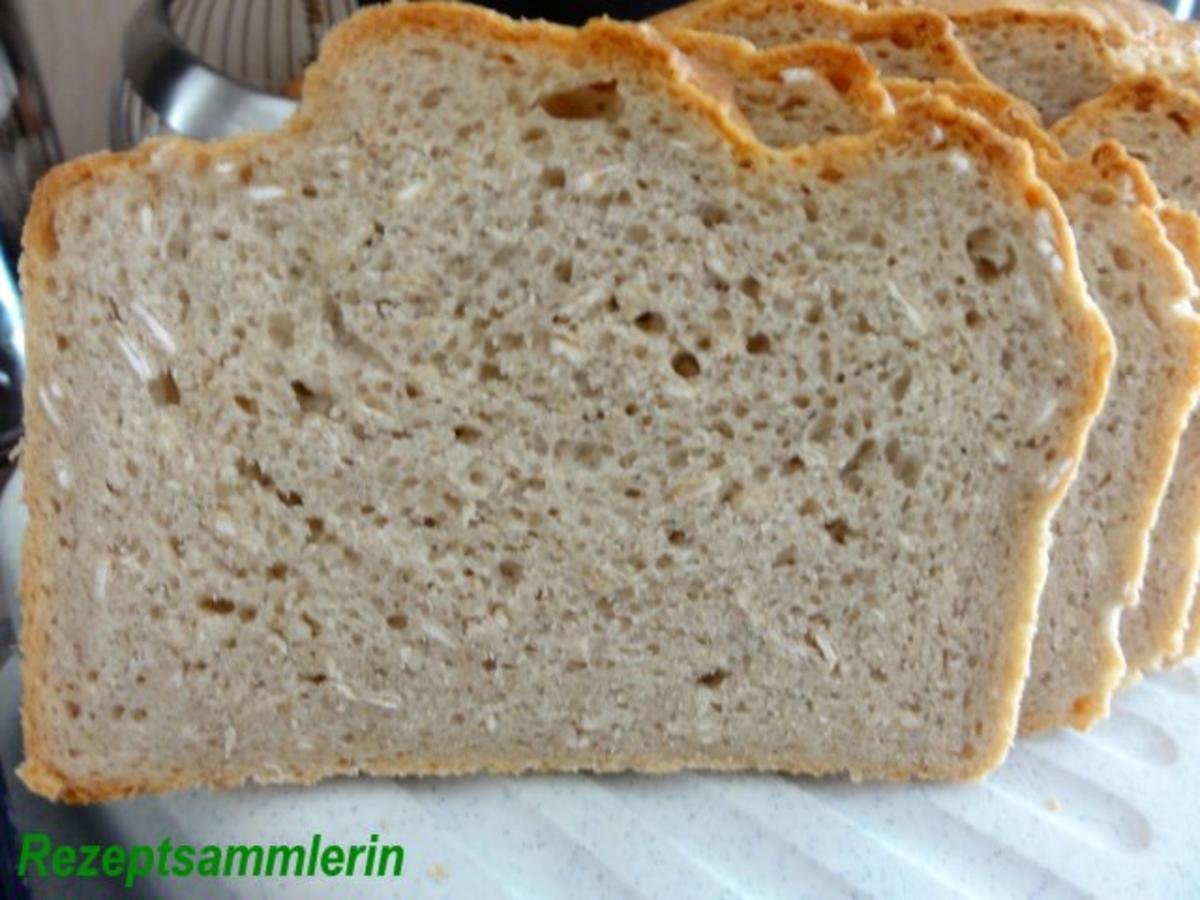 Brot:   DINKEL - MISCHBROT mit Haferflocken - Rezept