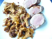 Rezept: Schweinefilet mit frischen Pfifferlingen Schweinefilet mit frischen Pfifferlingen - Rezept